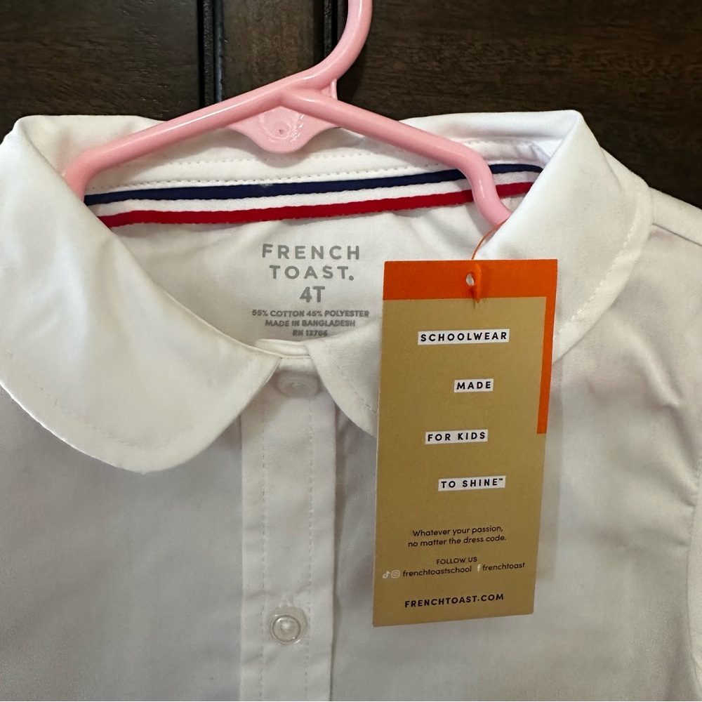 Kids White Button-Up Shirt - Picture 2 of 2